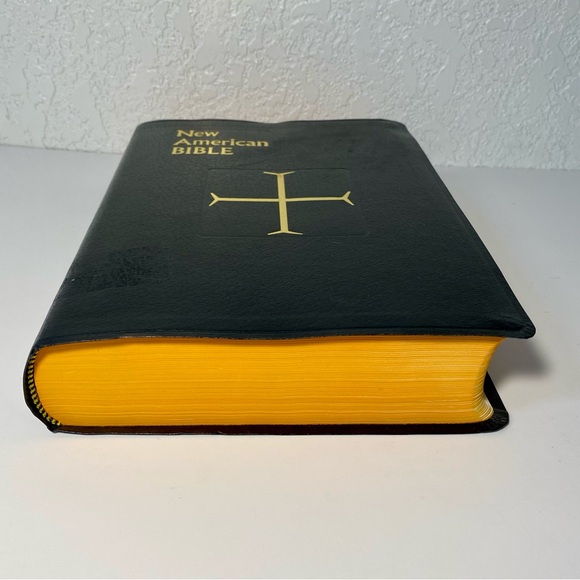 Vintage 1976 Catholic Illustrated Holy Bible Memorial Edition in Wood Cedar Box - Picture 6 of 13